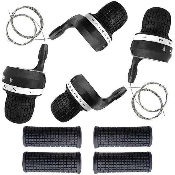 Set Mit 2 Twister Mountainbike-schalthebeln, 3x7-gang-drehschalthebel, Shimano-kompatibel, Mountainbike-lenker