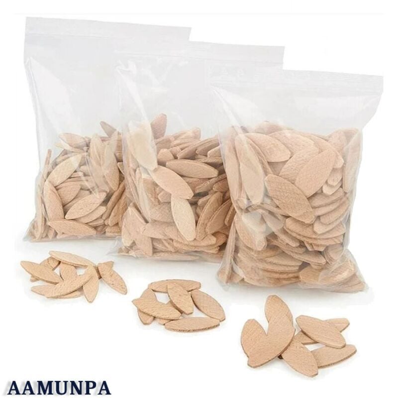 Trimec Flachdübel Größe 20, Packung Mit 100 Stück, Hochwertige Flachdübel Aus Buche Für Schreiner Und Heimwerker, Fräs- Und Montagezubehör, Kompatibel Mit Flachdübelfräsen.