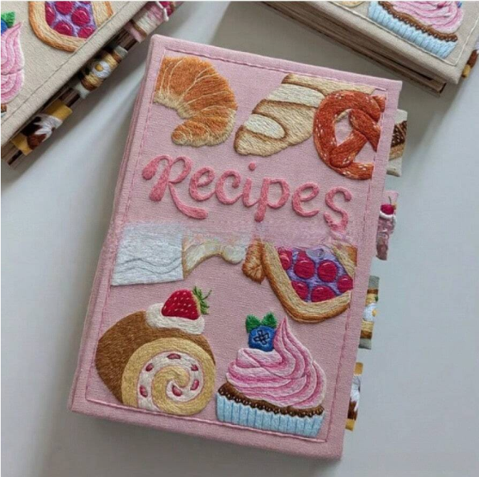 Handgefertigtes, Kunstvolles Rezeptbuch, Kulinarisches Tagebuch Für Passionierte Köche, Elegantes Rezeptverzeichnis, Ideales Geschenk Für Kochbegeisterte.