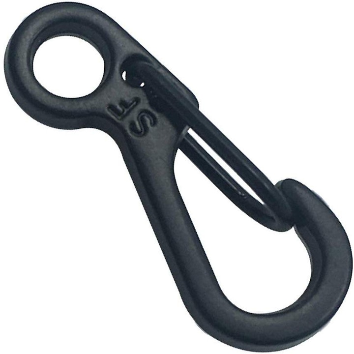 5er-pack Mini-qttvbtna-karabiner, Zinklegierung, Max. Traglast 15 Kg, 25 X 10 Mm, Silberfarben