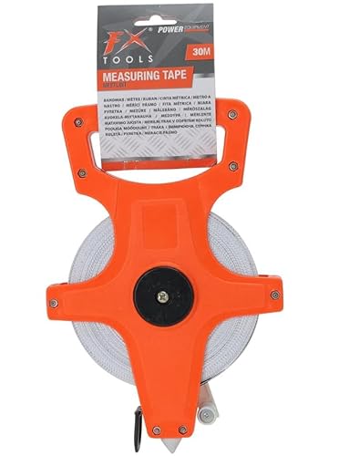 30-m-maßband, Fiberglas-maßband, 30 M (100 Fuß), Robustes, Stoßfestes Etui, Orange