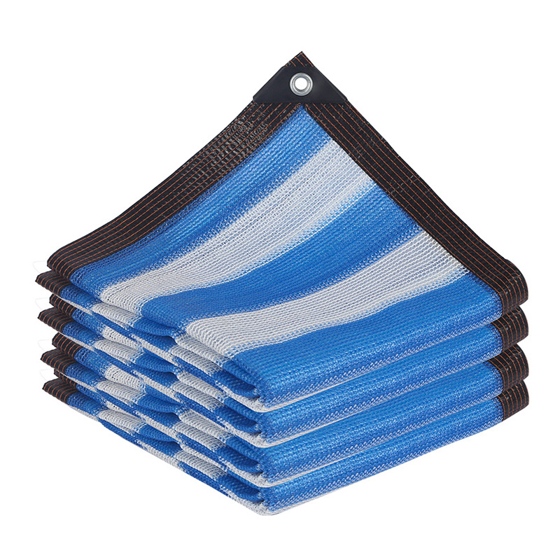 Blau-weißes Schattierungsnetz Für Den Garten, Atmungsaktives Anti-uv-sonnensegel, Einfach Zu Montierende Stoffmarkise, Pergola Für Den Außenbereich.
