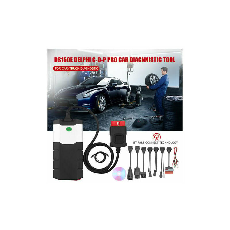 Ds150e Bt Kfz-diagnosegerät, Intelligenter Scanner, Mehrfarbige Bluetooth-schnittstelle, Mit 8 Kabeln