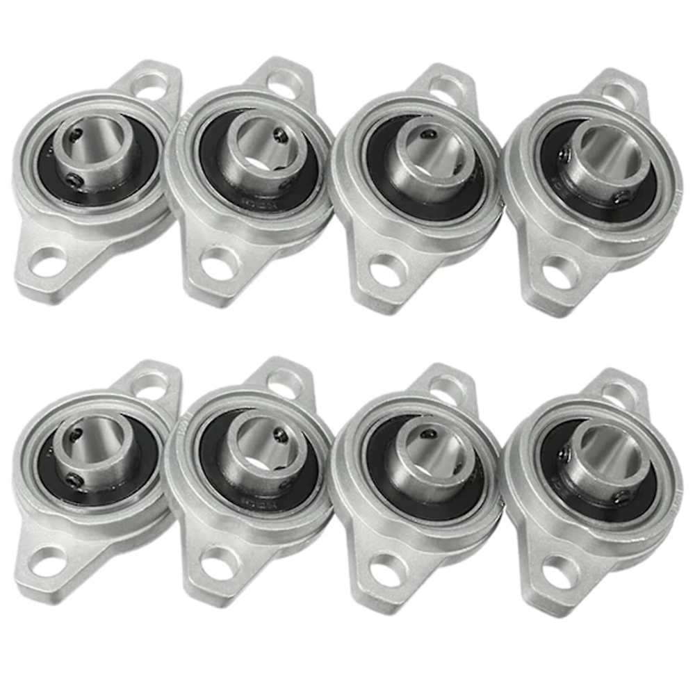 Satz Von 8 Kfl001 12mm Pendelkugellagern Aus Zinklegierung, Pendelwellenlager, Hohe Präzision Und Langlebigkeit.