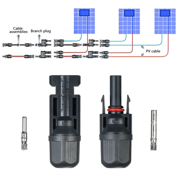 Packung Mit 10 Flachdach-solarmodulen, Mc4-steckern, Montagestopfen Und Befestigungsmaterial Für Die Photovoltaik-installation