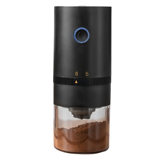Tragbare, Schwarze Elektrische Kaffeemühle, Usb-aufladbar, Kompakte, Kabellose Bohnenmühle, Mini-reisekaffeemaschine, 1 Stück