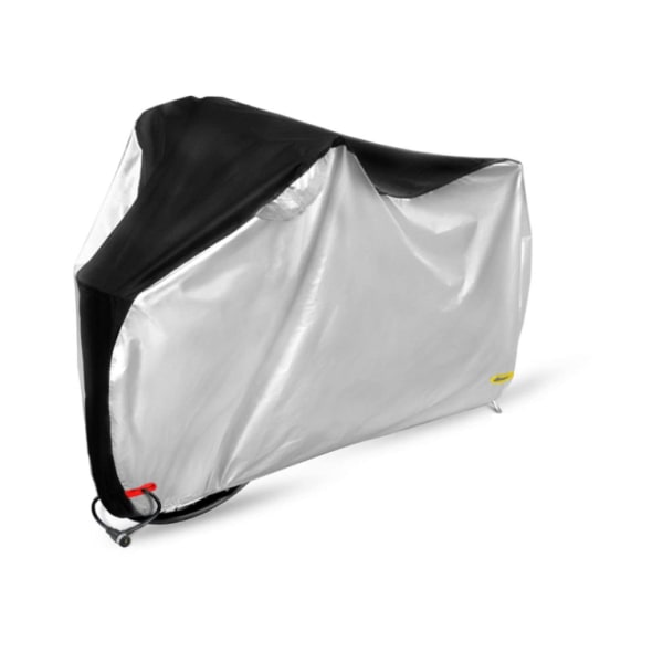 Wasserdichte Outdoor-fahrradabdeckung, Schutz Für Mountainbikes Vor Regen Und Staub, Größe Xl 200x70x110 Cm, Silber-schwarz, Uv-beständige Fahrradabdeckung.