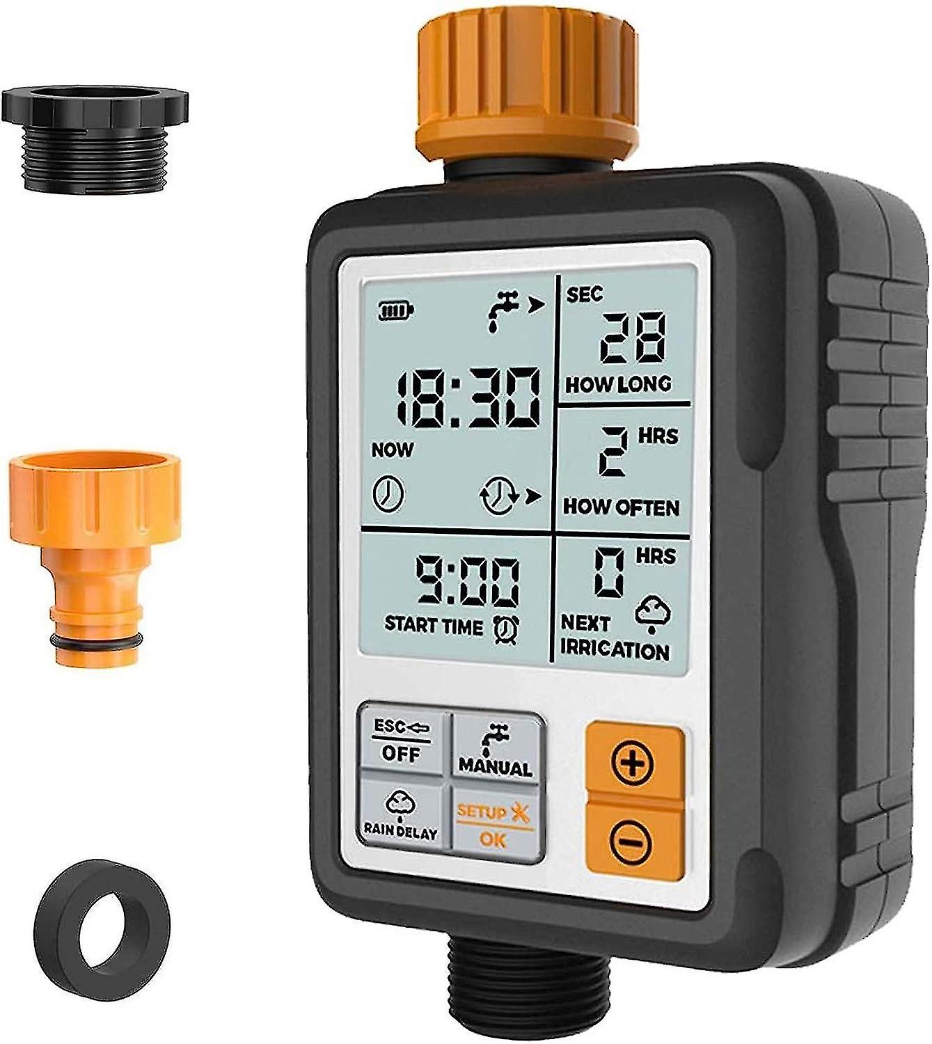 Digitaler Programmierbarer Automatischer Rasensprenger Für Gartenwasserhahn Und Gartenschlauch, Tropfbewässerungssystem, Wasserdichte Elektronische Zeitschaltuhr