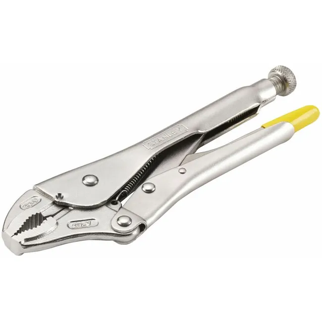 Stanley 0-84-809 Winkel-feststellzange - 225 Mm, 53 Mm Tiefe Backen, Robustes Haltewerkzeug Für Heimwerkerarbeiten Und Präzises Spannen.