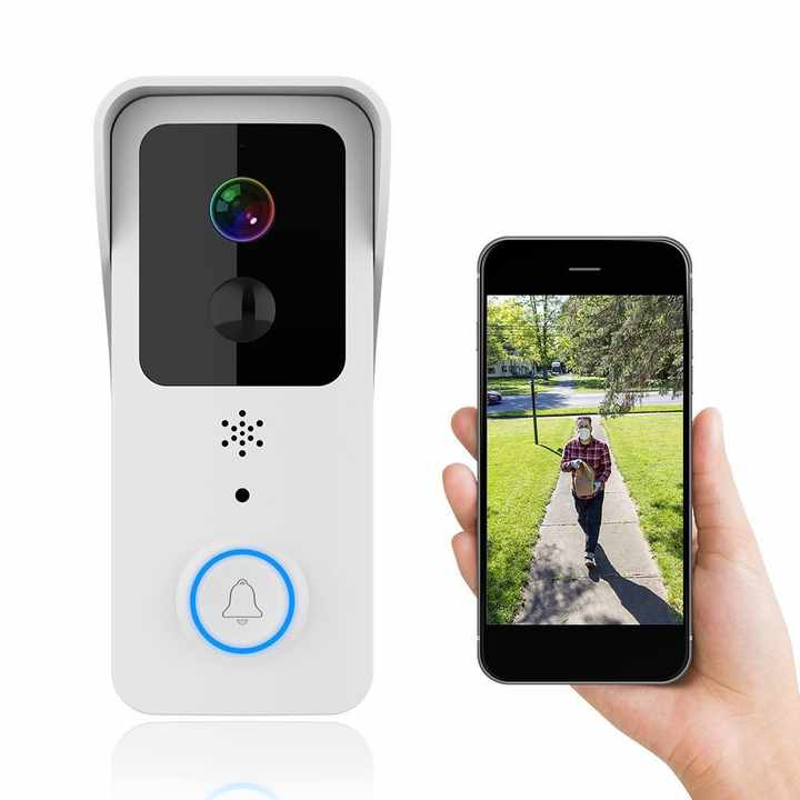 Tuya 1080p Dualband 2,4/5 Ghz Wlan-video-türklingel-set, Ip66 Wasserdicht Für Den Außenbereich, 1 Stück