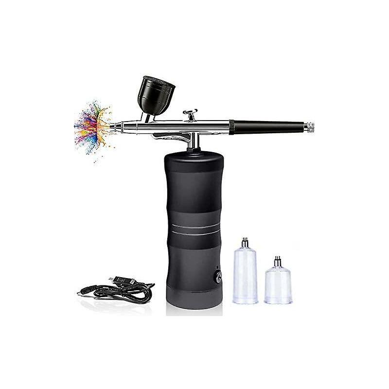 Tragbares, Kabelloses Airbrush-set Mit Mini-kompressor, Zum Malen, Tätowieren, Nageldesign, Make-up, Tortendekoration Und Haarstyling