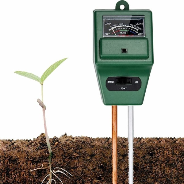 3-in-1 Quadratisches Bodentest-set: Feuchtigkeitsmesser, Ph-meter Und Pflanzenfruchtbarkeitsanalysator, Genaues Gartenwerkzeug, Geeignet Für Alle Böden.