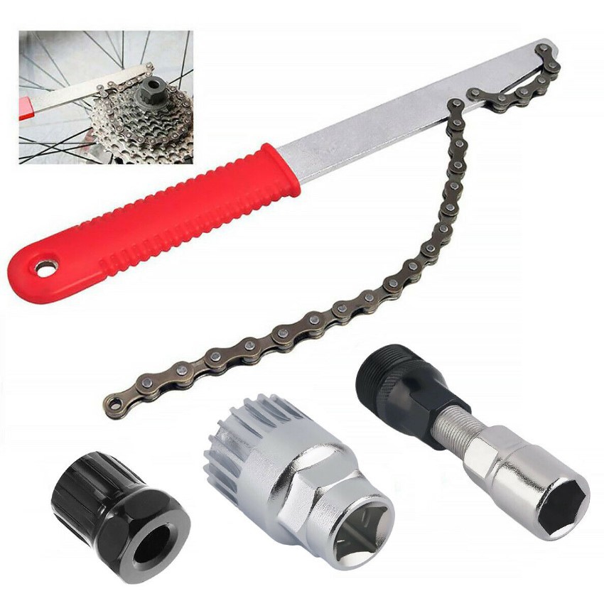 Kassetten-ausbauschlüssel Für Fahrräder, Schwungrad-reparaturwerkzeug, 4-teiliges Set, Fahrradwartungsausrüstung.