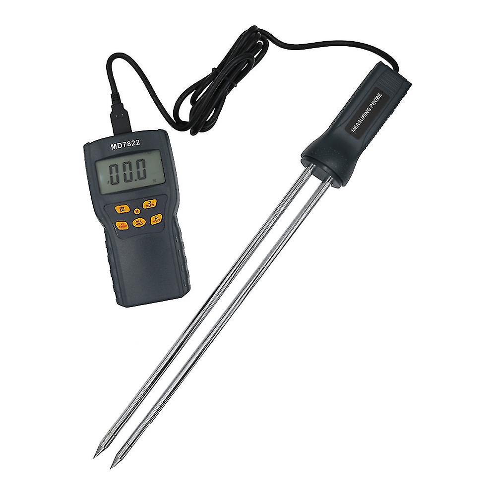 Digitales Hygrometer Mit Langer Sonde, Feuchtigkeitsmessgerät Mit Verlängerter Nadel, Feuchtigkeitsmesser Für Holz, Wände Und Materialien, Präzises Lcd-display