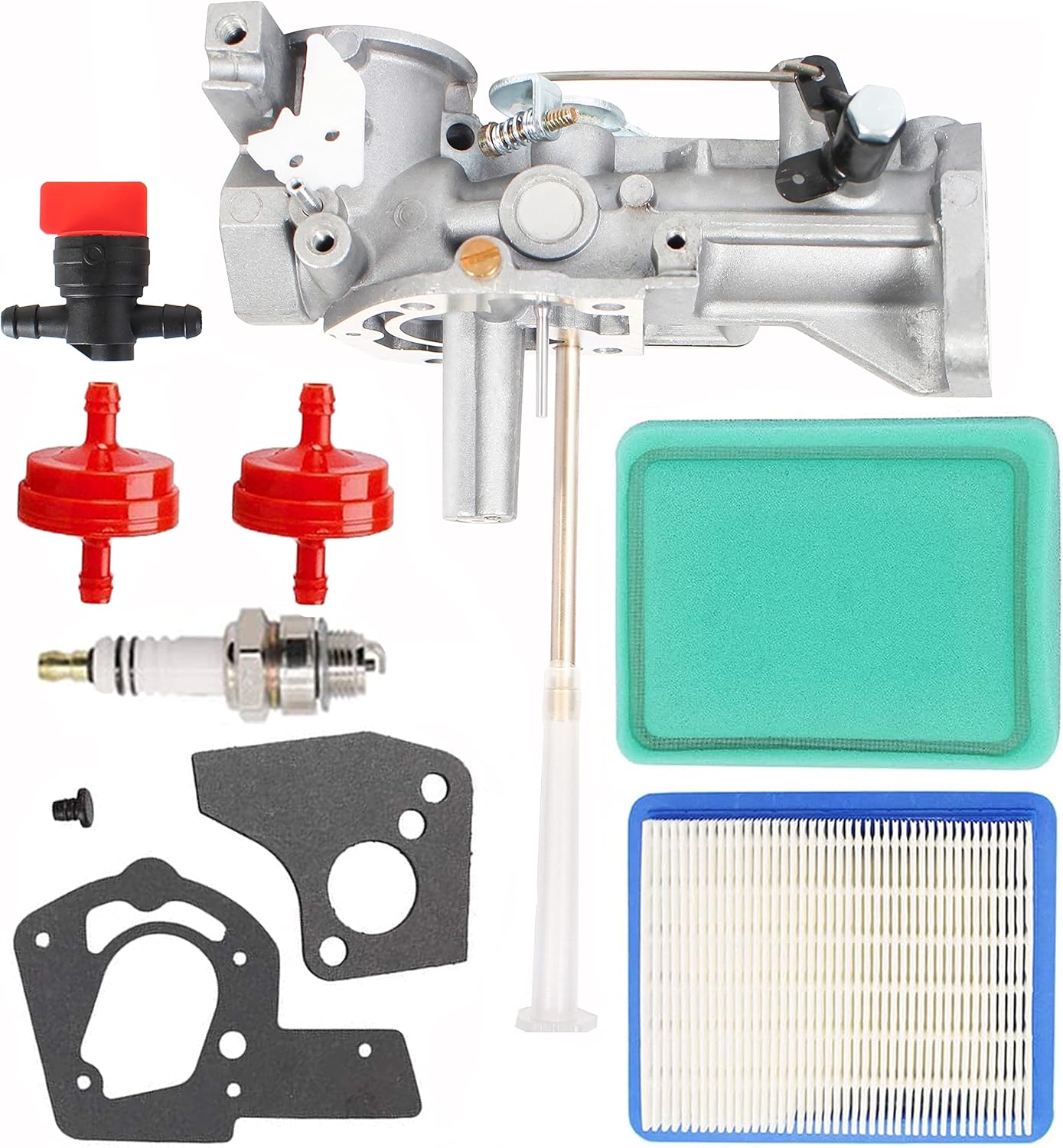 Vergaser Für Briggs & Stratton 5hp 5.5hp Motor, Passend Für Die Modelle 130212 135202 130202 130292 135292 492611 137202 130232 134202, Kompatibel Mit Craftsman Mtd Rasenmäher, Motorhacke Und Gartenhä