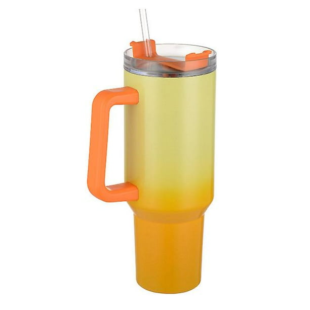 Stanley 40oz Isolierbecher Mit Henkel Und Strohhalm, Edelstahl-reisebecher, Isolierter Kaffeebecher, Schlichtes Modernes Glas