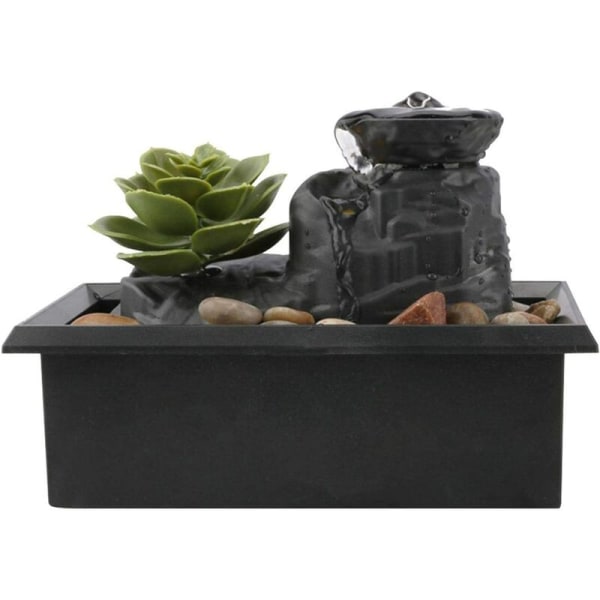 Tischbrunnen In Form Einer Seerose, 11,7 Cm, Mit Wiederaufladbarer Usb-led, Ideal Für Büro, Schlafzimmer Und Zuhause, Für Eine Zen-atmosphäre.
