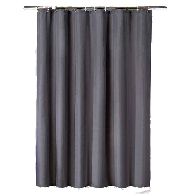 Anthrazitgrauer Duschvorhang Mit Haken, 180x180cm, Schimmelresistent, Wasserdicht, Waschbares Polyester Für Badezimmer.