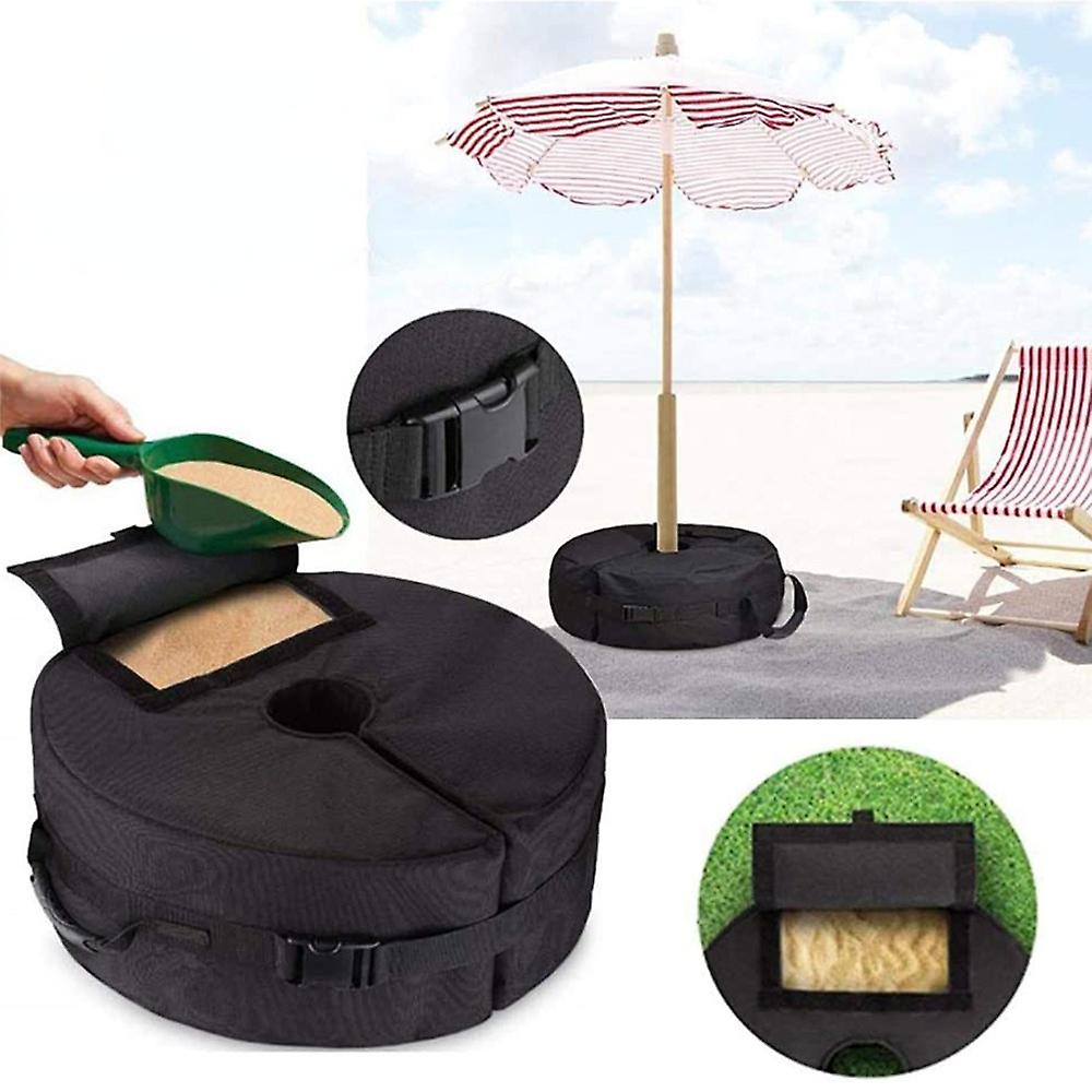 Set Mit 2 Sandbefüllbaren Sonnenschirmständern, Stabilisierungsbeutel Für Gartensonnenschirme, Wetterfest, Robuste Sonnenschirmhalterung Für Den Außenbereich