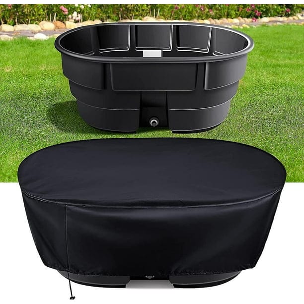 Wasserdichte, Ovale Teichabdeckung (150 Gallonen), Staubdichter Schutz Aus Oxford-gewebe Mit Kordelzug, Wasserabweisende Abdeckung Für Gartenteiche