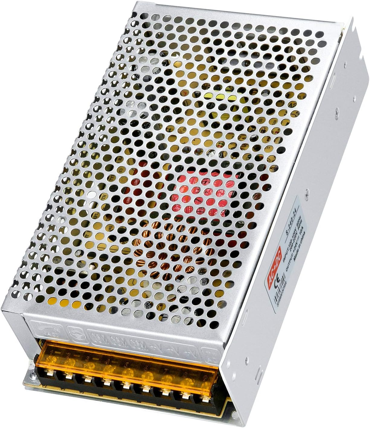 Zolginah 24v 10a 240w Spannungswandler, Ac 110v/220v Auf Dc 24v 10a Schaltnetzteil, Leistungstransformator Für Überwachungskameras, Radios, Computerprojekte, Led-streifen
