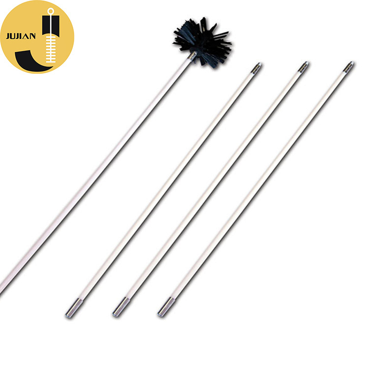 M Pelletkaminofen-schornsteinreinigungsset Schornsteinbürste Mit 100 Mm Durchmesser 10 Flexible Bürsten Für Pelletkaminofen