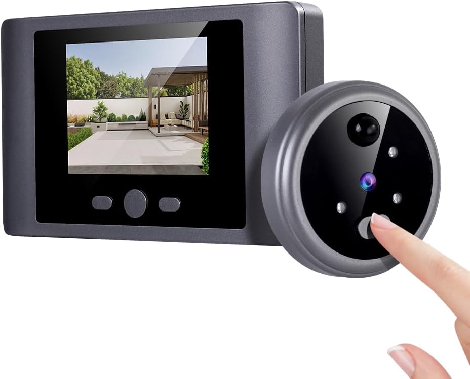 Itenen Judas Numériques Pour Porte Avec Écran Lcd , Détection De Mouvement, Vidéophone Sans Fil Sonnette Caméra Vision Nocturne