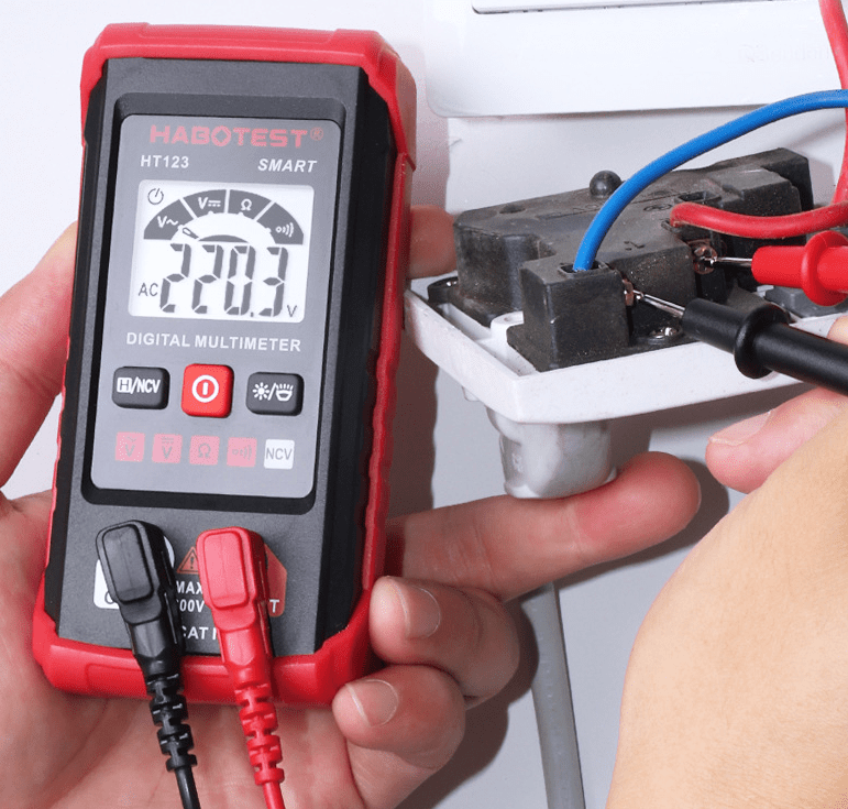 Multimetre Numerique, Testeur Electrique Comptes, Multimetre Professionnel Mesure Intelligente, Auto-ranging Voltmetre, Mesure La Tension Ac/dc