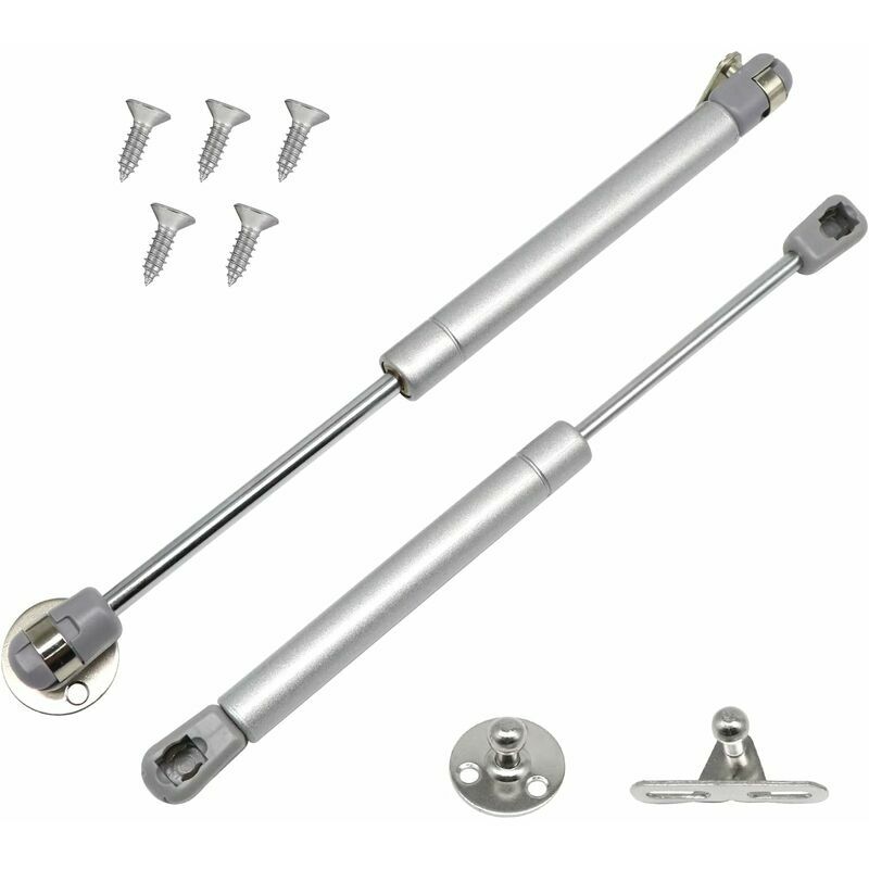 Lot De 2 Verin A Gaz, 60n/6 Kg Verin Meuble Ressort Amortisseurs À Gaz, Charnières À Fermeture Douce, Verin Hydraulique Verin Placard Pour Armoires Cuisine(2, 60n)