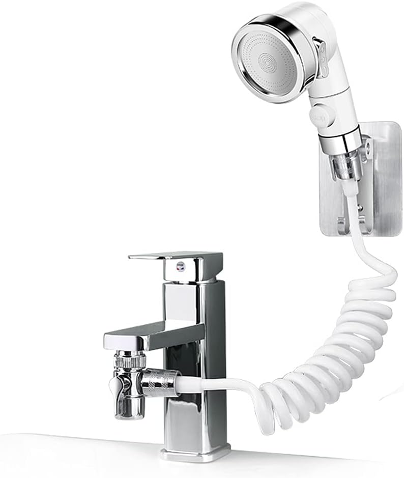 Pommeau De Douche Sans Impact, Ensemble De Douche Réglable Pour Robinet De Salle De Bain - Douchette Avec Connecteur Rapide, Tuyau Détachable