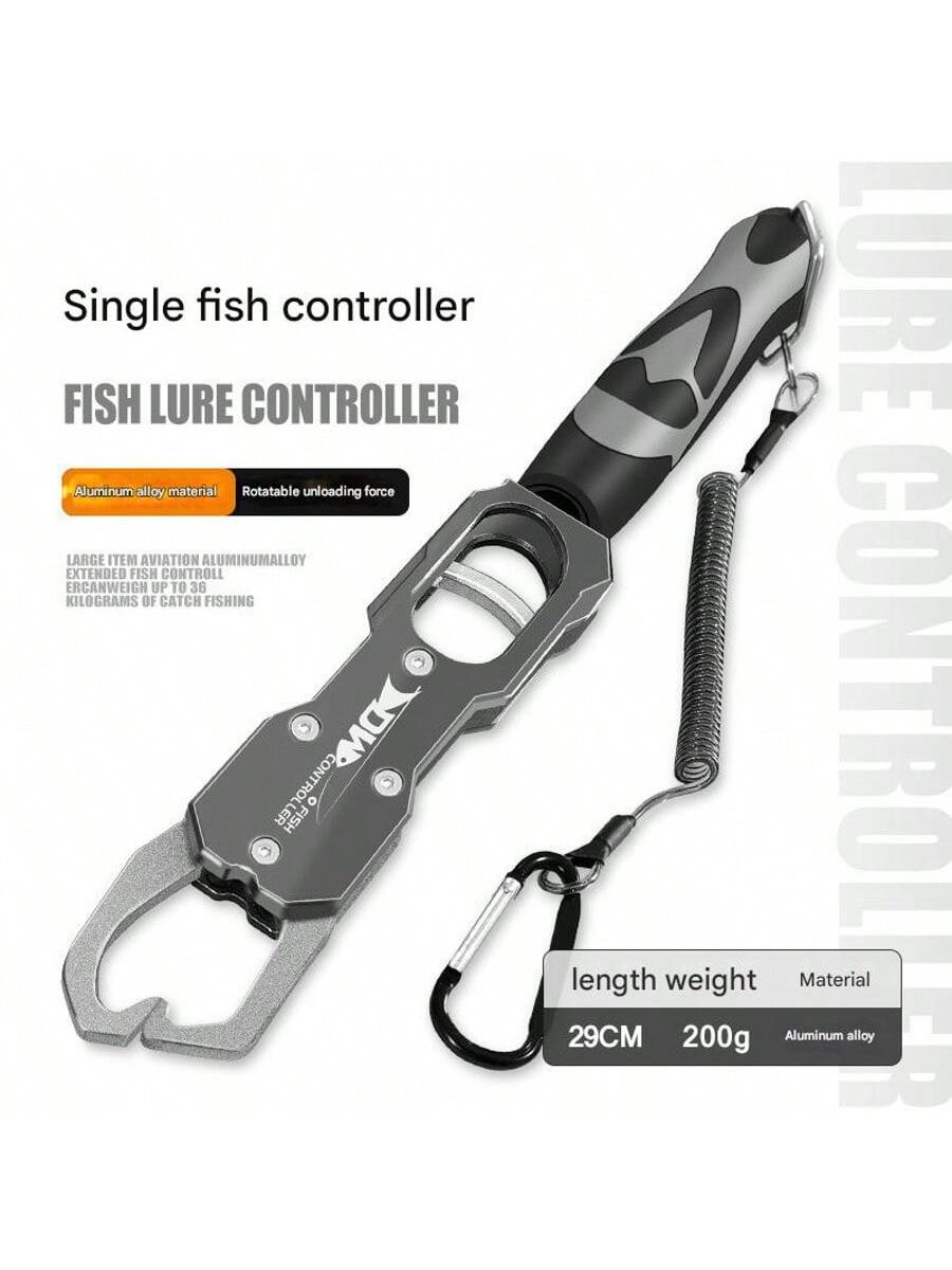 Pince De Pêche Multifonction En Alliage D'Aluminium Avec Échelle, Ciseaux De Pêche À Bec D'Aigle En Acier Inoxydable - Pince De Pêche En Alliage D'Aluminium Avec Échelle - Gris