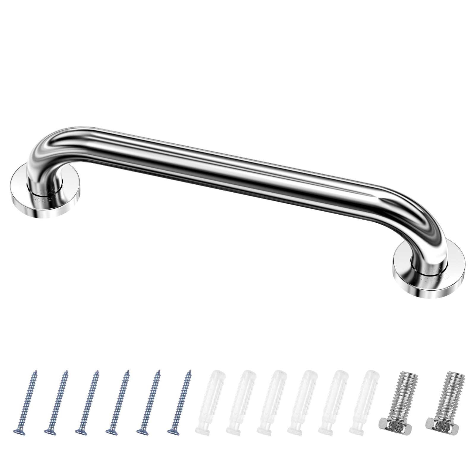 Barre D'Appui Wc, Acier Inox Maintien Poignée Douche, 40cm Barre D'Appui Salle De Bain Coudée, Barres Douche, Baignoire Main Courante Inoxydable Âgées/handicapées/enfants