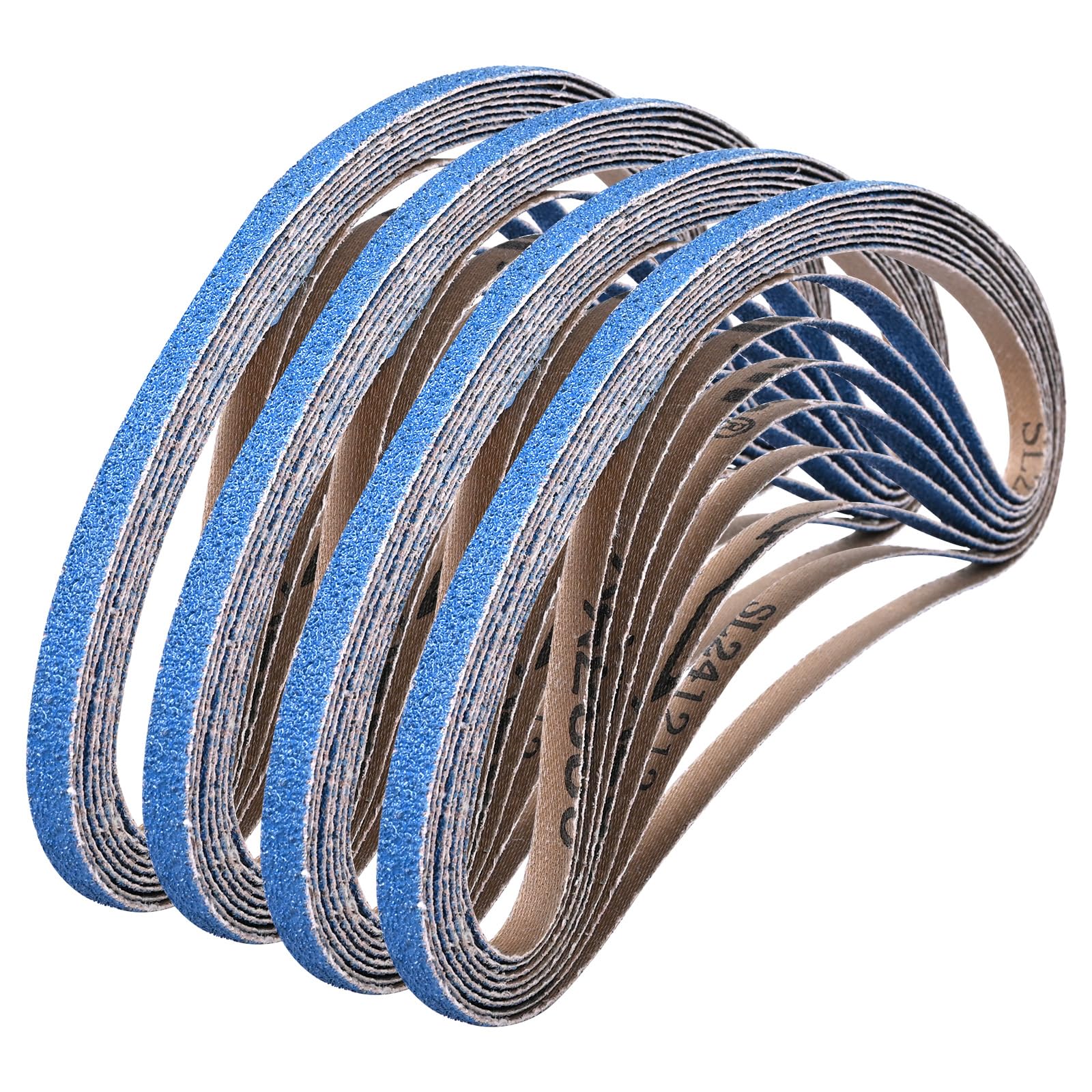 Bandes Abrasives 9 X 533 Mm, 30 Pièces Bandes Abrasives Grain 60 Pour Ponceuse À Bande Pour Métal Bois