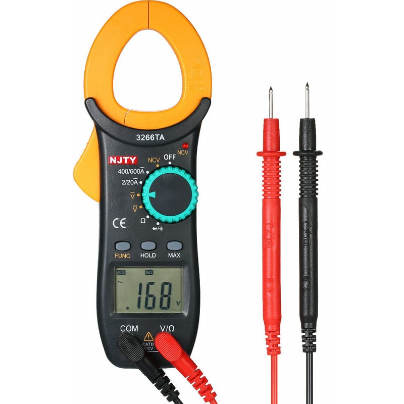 Pince Amperemetrique Numérique, Gamme Automatique, 2000 Counts - Capacitance Continuité Audible, Multimètre，stylo Testeur，pince Amperemetrique