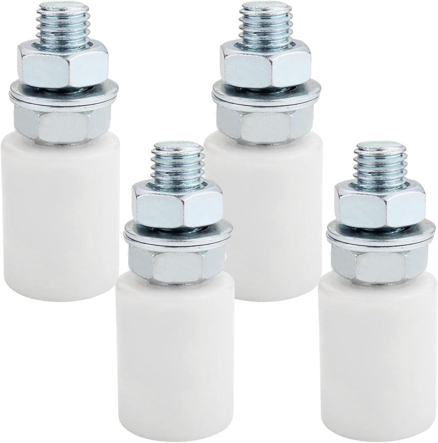 Roulette Portail Coulissant 4 Pcs, Guide Portail Coulissant, Galet Porte Coulissante Nylon 30x40, Kit Portail Coulissant Sans Bruit Pour Portail