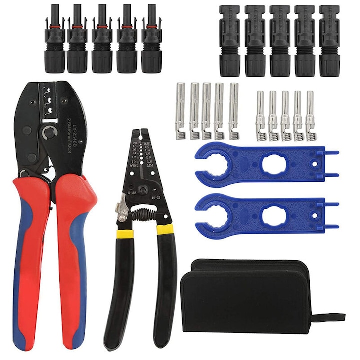 Kit De Certification Pour Panneaux Solaires, Taquets, Clés, 6 Paires De Connecteurs, Étui De Transport