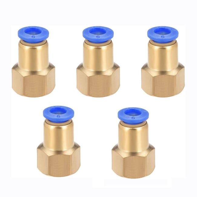 Adaptateur De Raccord De Tube À Pression, Diamètre De Tube 10 Mm, Raccord De Tuyau, 5 Pièces (r1/8)