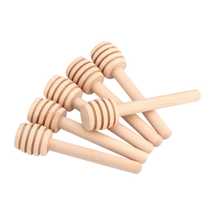 Set Mit 50 Mini-honiglöffeln Aus Holz, 8 Cm, Beige, Ideal Für Imker Und Feinschmecker