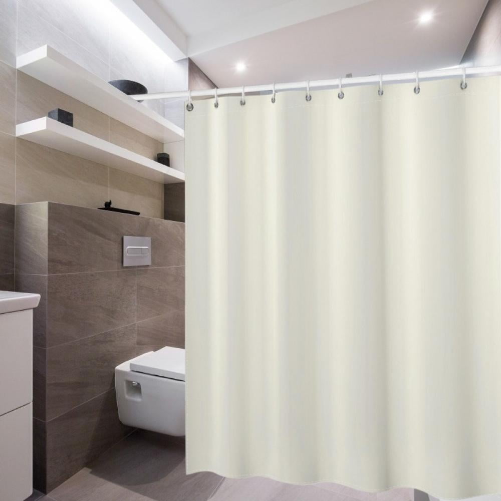 Wasserdichter Duschvorhang Aus Weichem, Leichtem Stoff, Hotelqualität, Maschinenwaschbar – 71 Cm Breit X 78 Cm Hoch, Beige