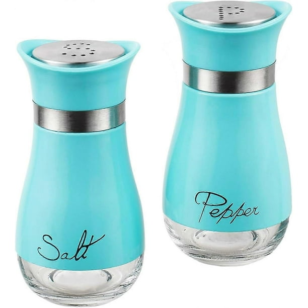 Lot De 2 Salières Et Poivrières, Ensemble Salière Et Poivrière, Accessoires De Cuisine (bleu)