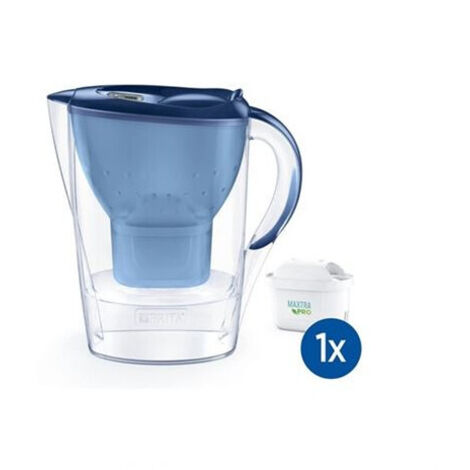 Brita Marella Blauer Filterkrug Mit Maxtra Pro Kartusche 1051119, 1 Stück, Wasserfilterkanne Für Zuhause, Ersatzfilter Inklusive.