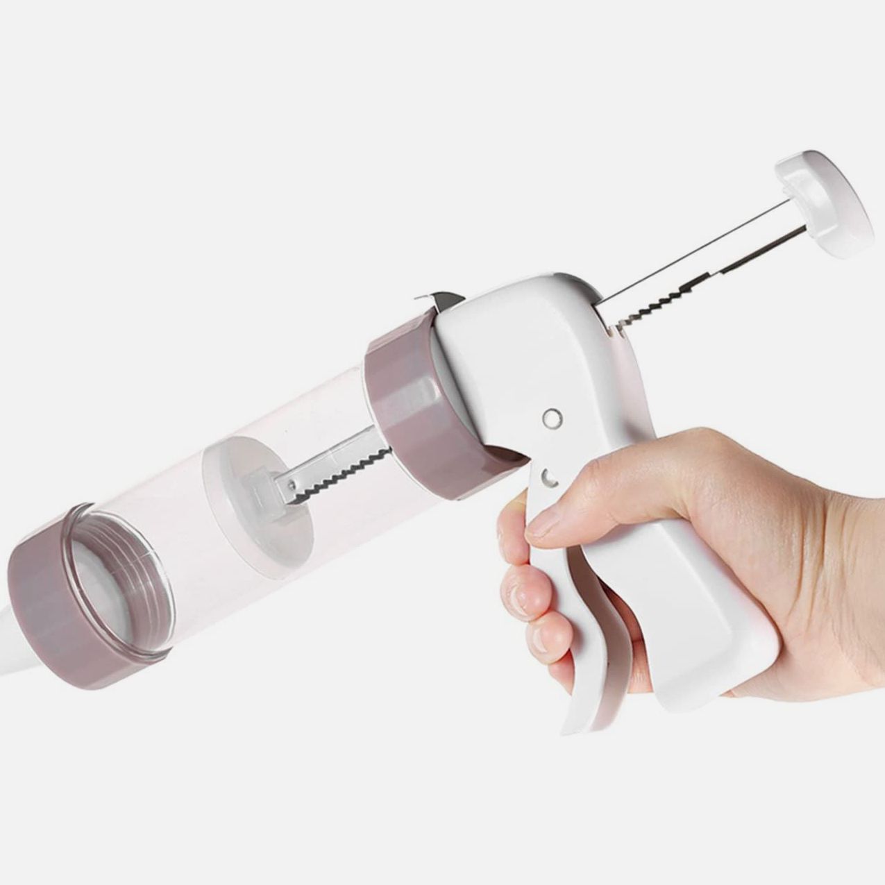 Pistolet À Décorations (lot De 20) - Avec Emporte-pièces - Idéal Pour La Pâtisserie - Facile À Utiliser - Marron - Cadeau Idéal Pour Les Fêtes