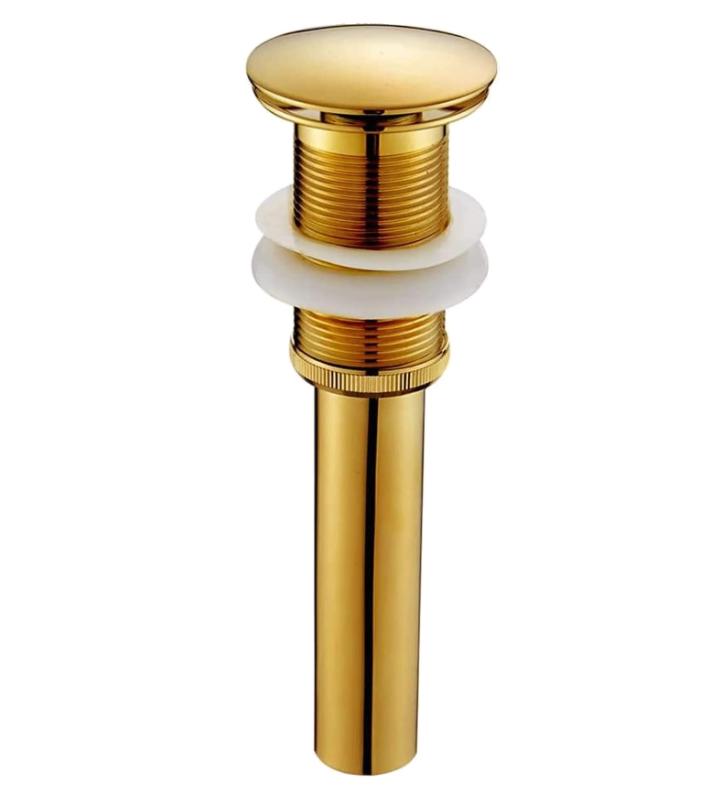 Moderne Pop-up Rétro Bouchon Bonde De Lavabo Vidange Clic-clac Sans Trop-plein En Laiton Bronzé Universel Valve Draineur D’evier Vasque Siphon Sans