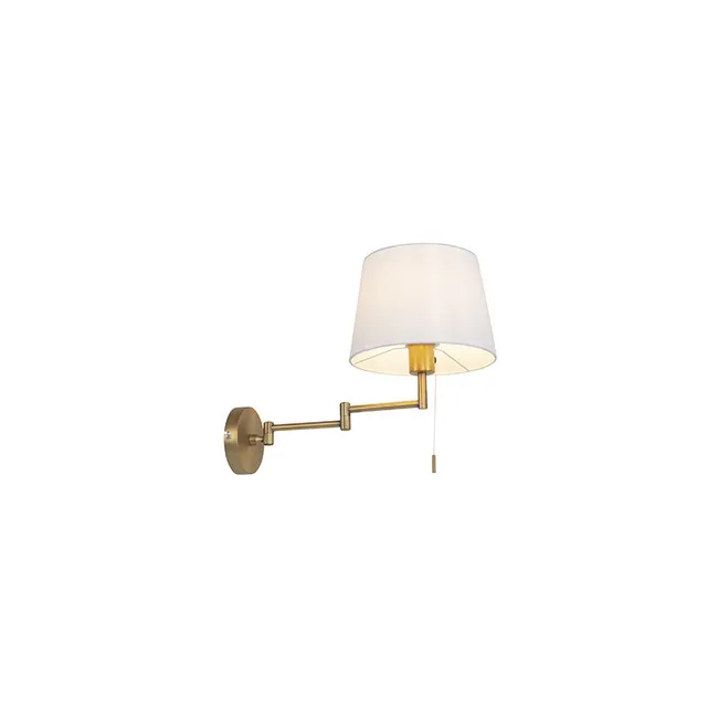 Ladas - Wandstrahler Mit Verstellbarem Arm - 1 Glühbirne - Länge 25 Cm - Bronze-finish - Moderner Stil - Innenbeleuchtung Für Wohnzimmer, Schlafzimmer, Küche Oder Esszimmer