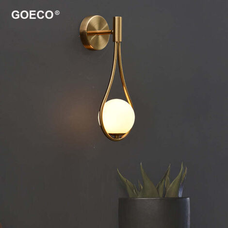 Moderne Led-wandleuchte Aus Stahl Und Glas – E27-fassung – Stimmungsbeleuchtung Für Wohnzimmer, Restaurant Oder Bar – Universelles Netzteil (110–250 V)