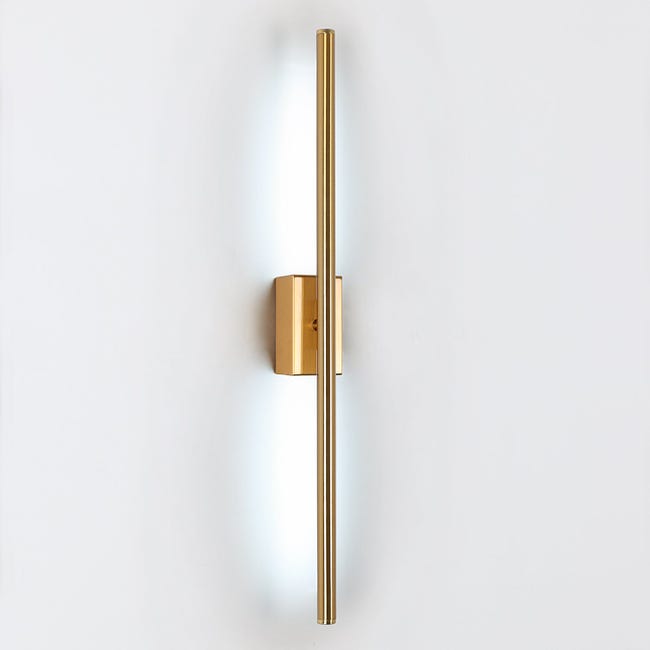 Minimalistische 8-w-led-wandleuchte In Gold, Moderner, Langer 6000k-lichtstreifen Für Wohnzimmer, Schlafzimmer, Flur, Elegante Innenbeleuchtung