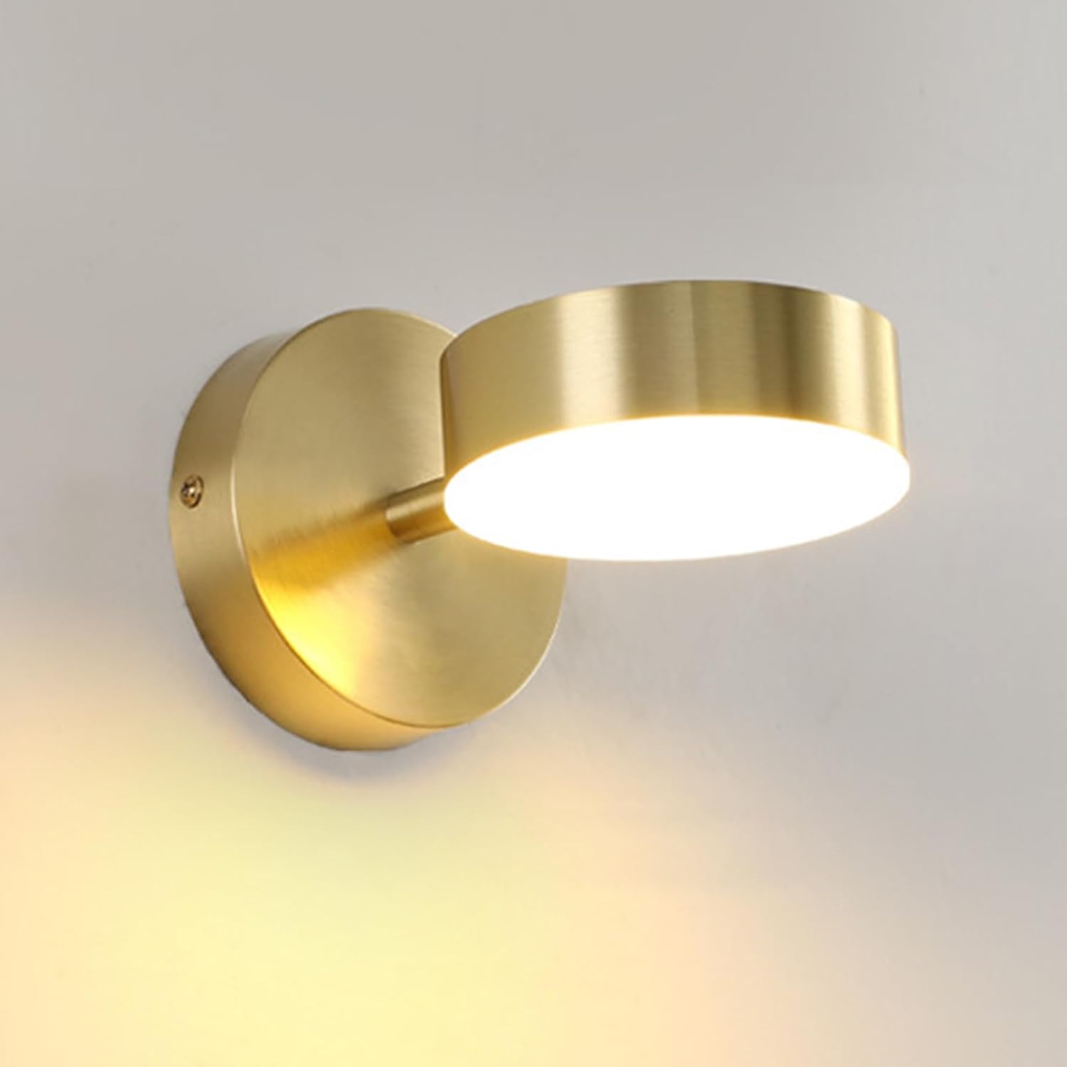 Goldene Led-schwenkwandleuchte 350, Moderne Minimalistische Dreifarbige Lampe, Nachttisch- Und Wohnzimmerleuchte, Elegante Wandbeleuchtung