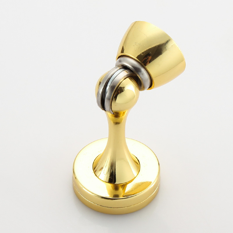 Set Mit 2 Magnetischen Türstoppern Aus Edelstahl Mit Stoßdämpfer, Robuste, Wandmontierte Türstopper (gold) Groofoo