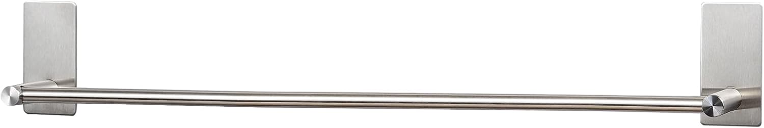 Porte-serviettes Autocollant En Acier Inoxydable Pour Chambre À Coucher Cuisine Argenté 50 Cm