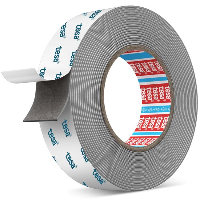 Ruban Adhésif Double Face Ultra Résistant - 20 Mm X 5,5 M - Mousse Acrylique Adhésive Puissante, Résistance À La Chaleur Et À L'Eau, Gris (sku Produit : 97160827 Sku Offre : Mkh25.8.25-14)